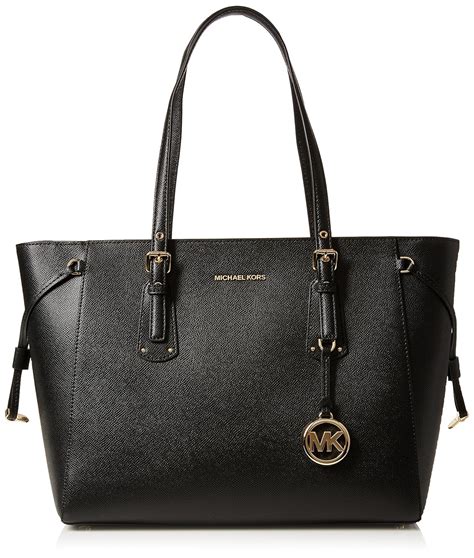 michael kors black voyager tote